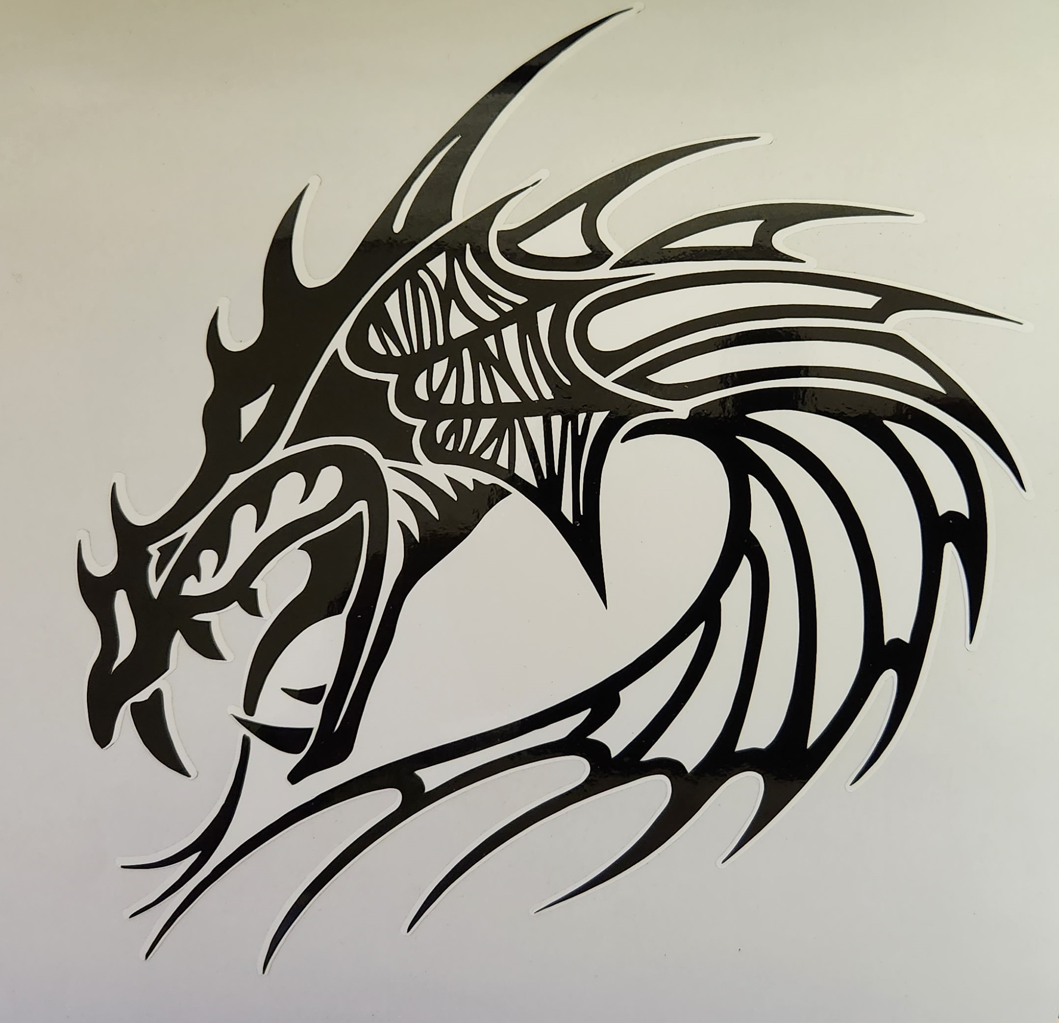 Dragon Bust Tribal Art